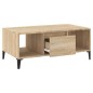 vidaXL Mesa de centro madera contrachapada roble Sonoma 90x50x36,5 cm vidaXL Mesa de centro madera contrachapada roble Sonoma 90x50x36,5 cm