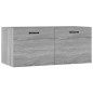 vidaXL Armario de pared madera contrachapada gris Sonoma 80x35x36,5 cm vidaXL Armario de pared madera contrachapada gris Sonoma 80x35x36,5 cm