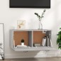 vidaXL Armario de pared madera contrachapada gris Sonoma 80x35x36,5 cm vidaXL Armario de pared madera contrachapada gris Sonoma 80x35x36,5 cm
