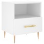vidaXL Mesita de noche madera de ingeniería blanco 40x35x47,5 cm vidaXL Mesita de noche madera de ingeniería blanco 40x35x47,5 cm