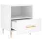 vidaXL Mesita de noche madera de ingeniería blanco 40x35x47,5 cm vidaXL Mesita de noche madera de ingeniería blanco 40x35x47,5 cm