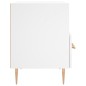 vidaXL Mesita de noche madera de ingeniería blanco 40x35x47,5 cm vidaXL Mesita de noche madera de ingeniería blanco 40x35x47,5 cm