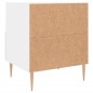 vidaXL Mesita de noche madera de ingeniería blanco 40x35x47,5 cm vidaXL Mesita de noche madera de ingeniería blanco 40x35x47,5 cm