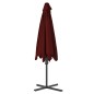 vidaXL Sombrilla de jardín con palo de acero rojo burdeos 300x230cm vidaXL Sombrilla de jardín con palo de acero rojo burdeos 300x230cm