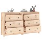 vidaXL Aparador de madera maciza de pino 140x35x80 cm vidaXL Aparador de madera maciza de pino 140x35x80 cm