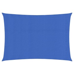 vidaXL Toldo de vela HDPE azul 160 g/m² 2x4 m