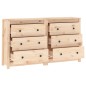 vidaXL Aparador de madera maciza de pino 140x35x80 cm vidaXL Aparador de madera maciza de pino 140x35x80 cm
