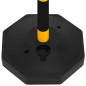vidaXL Juego de barrera con postes y cadena plástico 10 m