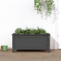 vidaXL Jardinera madera maciza de pino gris 82,5x40x39 cm vidaXL Jardinera madera maciza de pino gris 82,5x40x39 cm