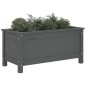 vidaXL Jardinera madera maciza de pino gris 82,5x40x39 cm vidaXL Jardinera madera maciza de pino gris 82,5x40x39 cm