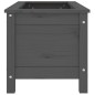 vidaXL Jardinera madera maciza de pino gris 82,5x40x39 cm vidaXL Jardinera madera maciza de pino gris 82,5x40x39 cm