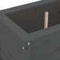 vidaXL Jardinera madera maciza de pino gris 82,5x40x39 cm vidaXL Jardinera madera maciza de pino gris 82,5x40x39 cm
