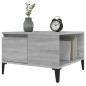 vidaXL Mesa de centro madera contrachapada gris Sonoma 55x55x36,5 cm vidaXL Mesa de centro madera contrachapada gris Sonoma 55x55x36,5 cm