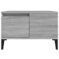 vidaXL Mesa de centro madera contrachapada gris Sonoma 55x55x36,5 cm vidaXL Mesa de centro madera contrachapada gris Sonoma 55x55x36,5 cm