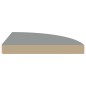 323922 vidaXL Floating Corner Shelf Grey 35x35x3,8 cm MDF 323922 vidaXL Floating Corner Shelf Grey 35x35x3,8 cm MDF
