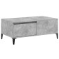 vidaXL Mesa de centro madera contrachapada gris hormigón 90x50x36,5 cm vidaXL Mesa de centro madera contrachapada gris hormigón 90x50x36,5 cm