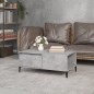 vidaXL Mesa de centro madera contrachapada gris hormigón 90x50x36,5 cm vidaXL Mesa de centro madera contrachapada gris hormigón 90x50x36,5 cm