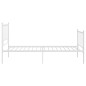 vidaXL Estructura de cama de metal blanco 90x200 cm vidaXL Estructura de cama de metal blanco 90x200 cm