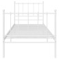 vidaXL Estructura de cama de metal blanco 90x200 cm vidaXL Estructura de cama de metal blanco 90x200 cm