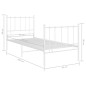 vidaXL Estructura de cama de metal blanco 90x200 cm vidaXL Estructura de cama de metal blanco 90x200 cm