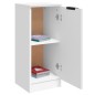 vidaXL Aparadores 2 uds madera contrachapada blanco 30x30x70 cm vidaXL Aparadores 2 uds madera contrachapada blanco 30x30x70 cm