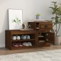vidaXL Mueble zapatero madera contrachapada roble marrón 100x42x60 cm
