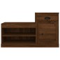 vidaXL Mueble zapatero madera contrachapada roble marrón 100x42x60 cm