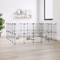 vidaXL Jaula para mascotas de 36 paneles puerta acero negro 35x35 cm vidaXL Jaula para mascotas de 36 paneles puerta acero negro 35x35 cm