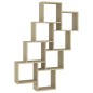 vidaXL Estante cubo de pared contrachapado roble Sonoma 90x15x119 cm vidaXL Estante cubo de pared contrachapado roble Sonoma 90x15x119 cm