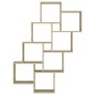 vidaXL Estante cubo de pared contrachapado roble Sonoma 90x15x119 cm vidaXL Estante cubo de pared contrachapado roble Sonoma 90x15x119 cm