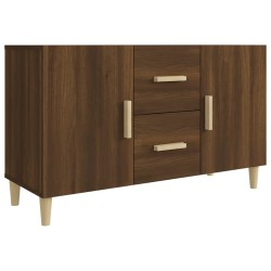 vidaXL Aparador de madera de ingeniería roble marrón 100x36x60 cm