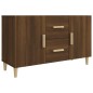 vidaXL Aparador de madera de ingeniería roble marrón 100x36x60 cm vidaXL Aparador de madera de ingeniería roble marrón 100x36x60 cm