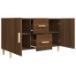 vidaXL Aparador de madera de ingeniería roble marrón 100x36x60 cm vidaXL Aparador de madera de ingeniería roble marrón 100x36x60 cm
