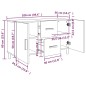 vidaXL Aparador de madera de ingeniería roble marrón 100x36x60 cm vidaXL Aparador de madera de ingeniería roble marrón 100x36x60 cm