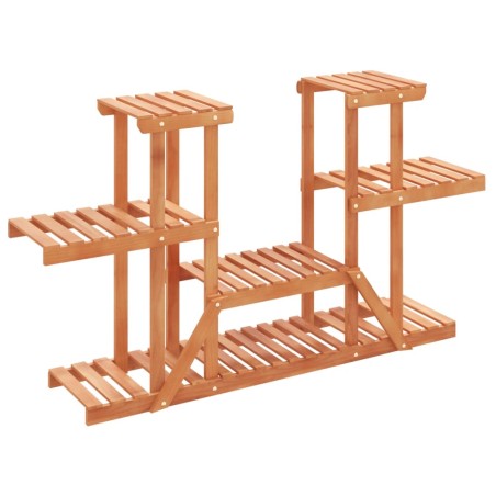 vidaXL Soporte para flores madera maciza abeto 110x25x73 cm