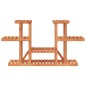 vidaXL Soporte para flores madera maciza abeto 110x25x73 cm