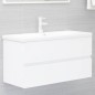 vidaXL Mueble de lavabo madera de ingeniería blanco 90x38,5x45 cm vidaXL Mueble de lavabo madera de ingeniería blanco 90x38,5x45 cm