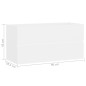 vidaXL Mueble de lavabo madera de ingeniería blanco 90x38,5x45 cm vidaXL Mueble de lavabo madera de ingeniería blanco 90x38,5x45 cm