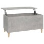 vidaXL Mesa de centro madera contrachapada gris hormigón 90x44,5x45 cm vidaXL Mesa de centro madera contrachapada gris hormigón 90x44,5x45 cm