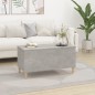 vidaXL Mesa de centro madera contrachapada gris hormigón 90x44,5x45 cm vidaXL Mesa de centro madera contrachapada gris hormigón 90x44,5x45 cm