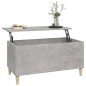 vidaXL Mesa de centro madera contrachapada gris hormigón 90x44,5x45 cm vidaXL Mesa de centro madera contrachapada gris hormigón 90x44,5x45 cm