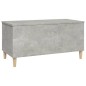 vidaXL Mesa de centro madera contrachapada gris hormigón 90x44,5x45 cm vidaXL Mesa de centro madera contrachapada gris hormigón 90x44,5x45 cm