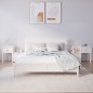 vidaXL Mesitas de noche 2 uds madera de pino blanco 79,5x38x65,5 cm vidaXL Mesitas de noche 2 uds madera de pino blanco 79,5x38x65,5 cm