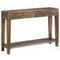 vidaXL Mesa consola de madera maciza de mango 118x30x80 cm vidaXL Mesa consola de madera maciza de mango 118x30x80 cm