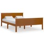 vidaXL Estructura de cama madera maciza pino marrón miel 140x200 cm