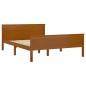 vidaXL Estructura de cama madera maciza pino marrón miel 140x200 cm