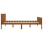 vidaXL Estructura de cama madera maciza pino marrón miel 140x200 cm