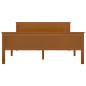 vidaXL Estructura de cama madera maciza pino marrón miel 140x200 cm