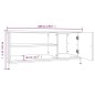 vidaXL Mueble de TV madera contrachapada roble marrón 100x40x45 cm