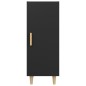 vidaXL Aparador de madera contrachapada negro 34,5x34x90 cm vidaXL Aparador de madera contrachapada negro 34,5x34x90 cm